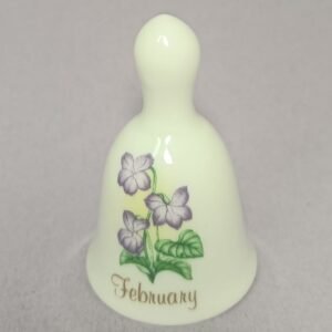 Russ Berrie mini porcelain birthday bell