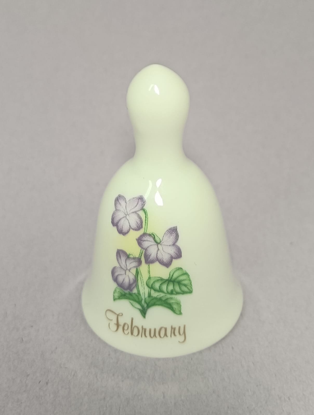 Russ Berrie mini porcelain birthday bell