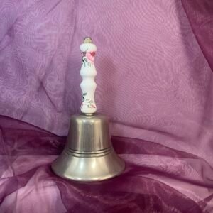 Ceramic and metal hand bell