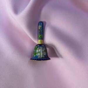 Cloisonne brass and enamel bell